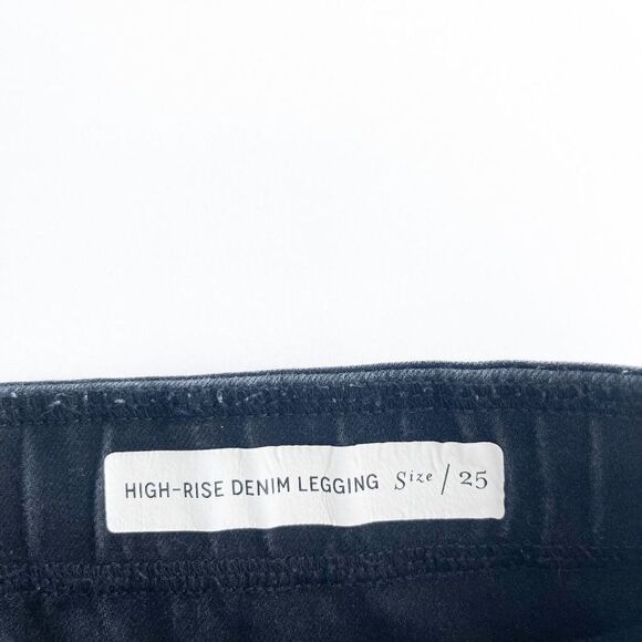 Pilcro and The Letterpress Womens Jeggings High Rise Denim Legging Black Size 25 - Picture 5 of 10